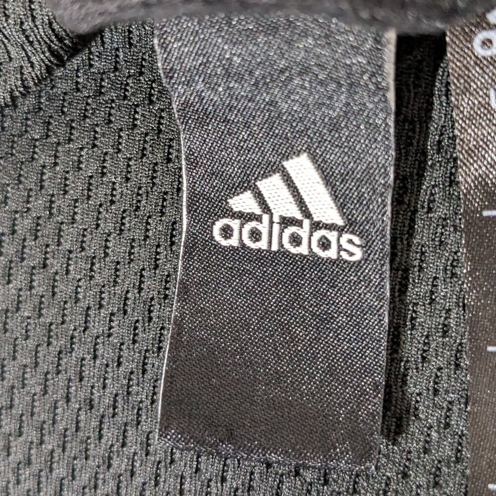 Adidas Mens Full Zip Long Sleeve Running Carrera Black  Jacket Sz Large - Picture 9 of 12